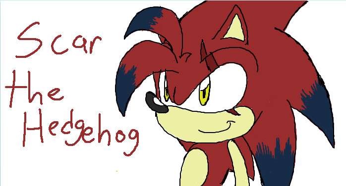 Scar the Hedgehog 2009 by FanFictionist