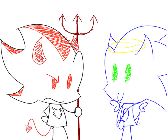 Good and Evil - Chibified by FanFictionist