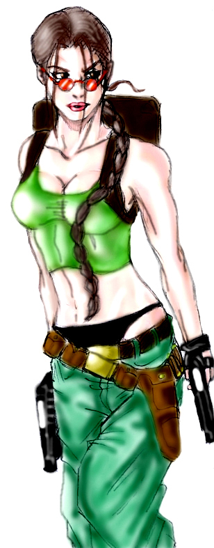 Lara Croft *colored* by Fanatix