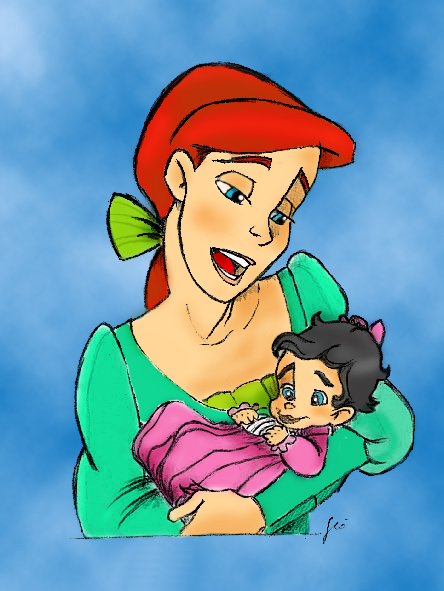 Mum Ariel colored by Faraday