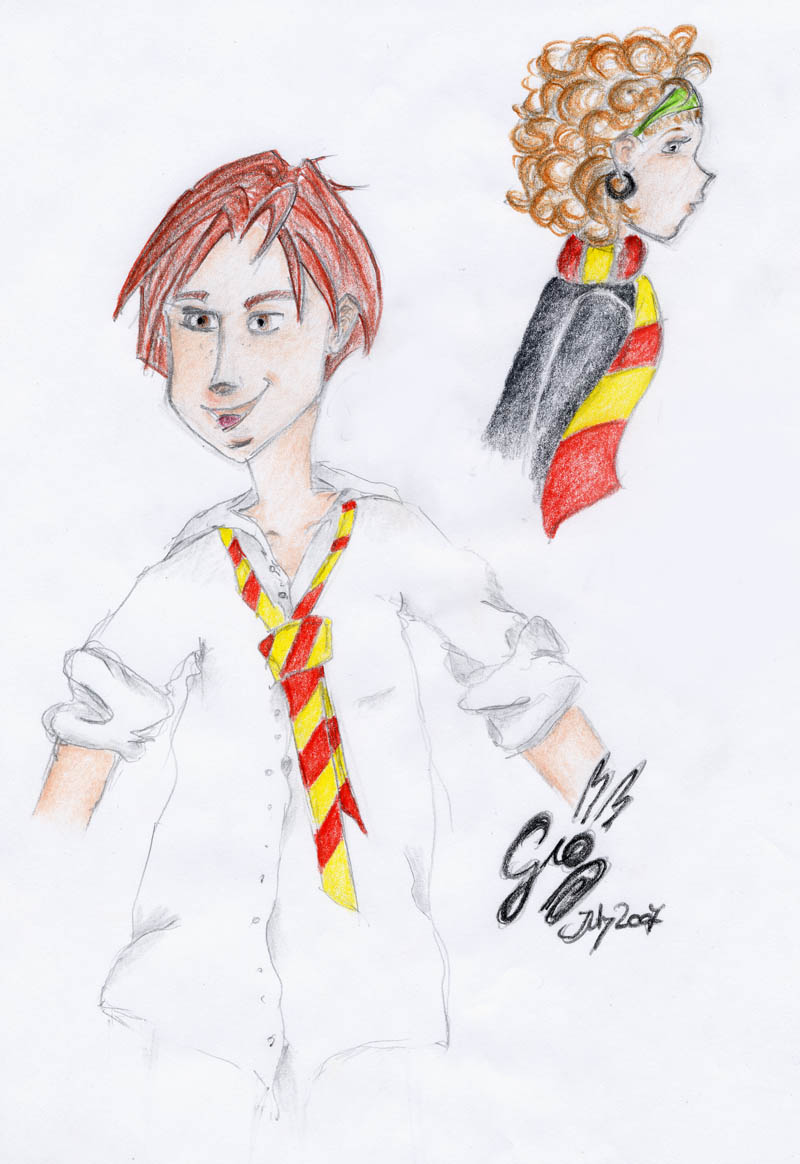 Ron and Hermione by Faraday