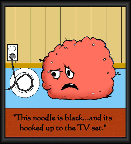 meatwad and his spaghetti by FatUncleJorge
