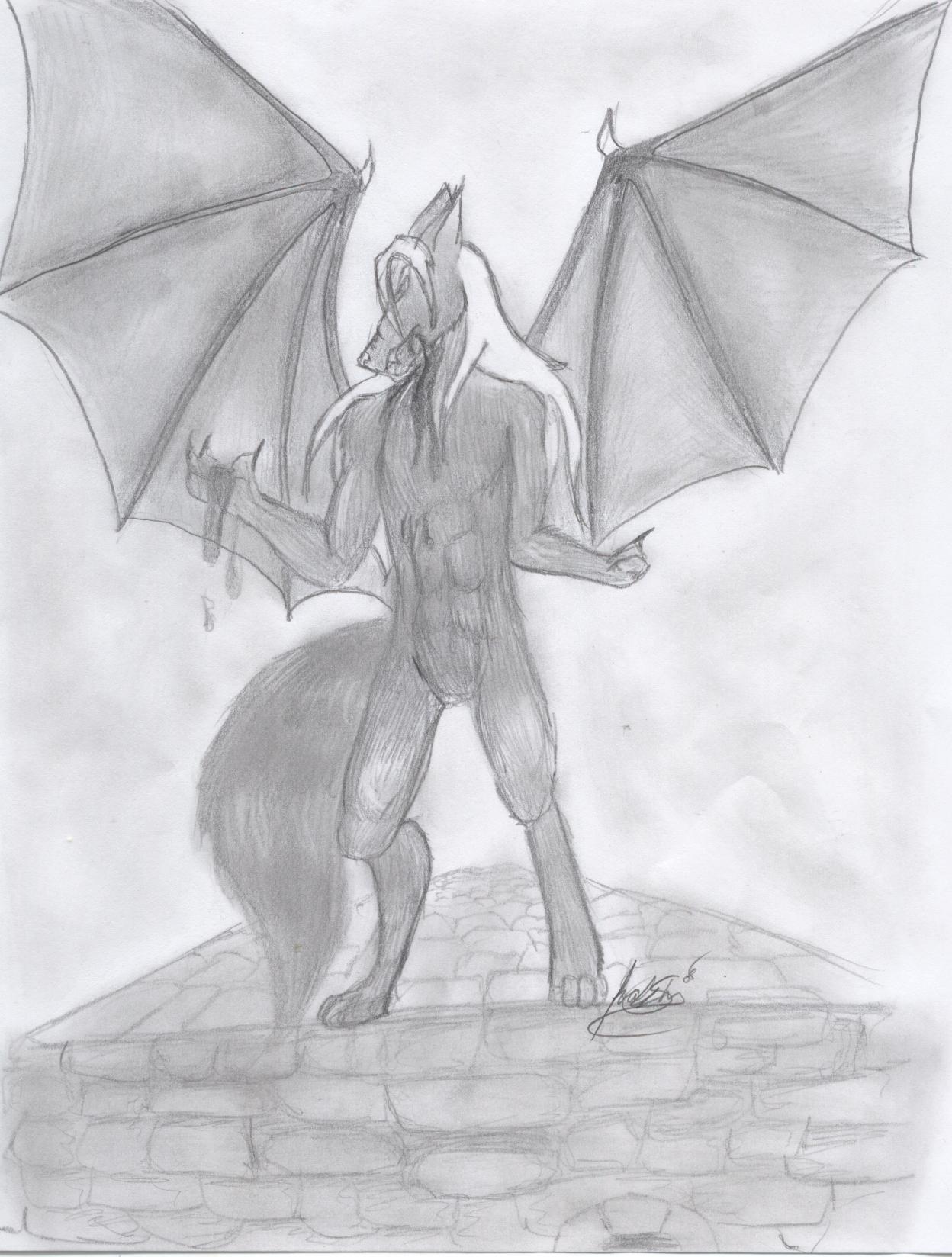 A wolfie! by FaustVIII