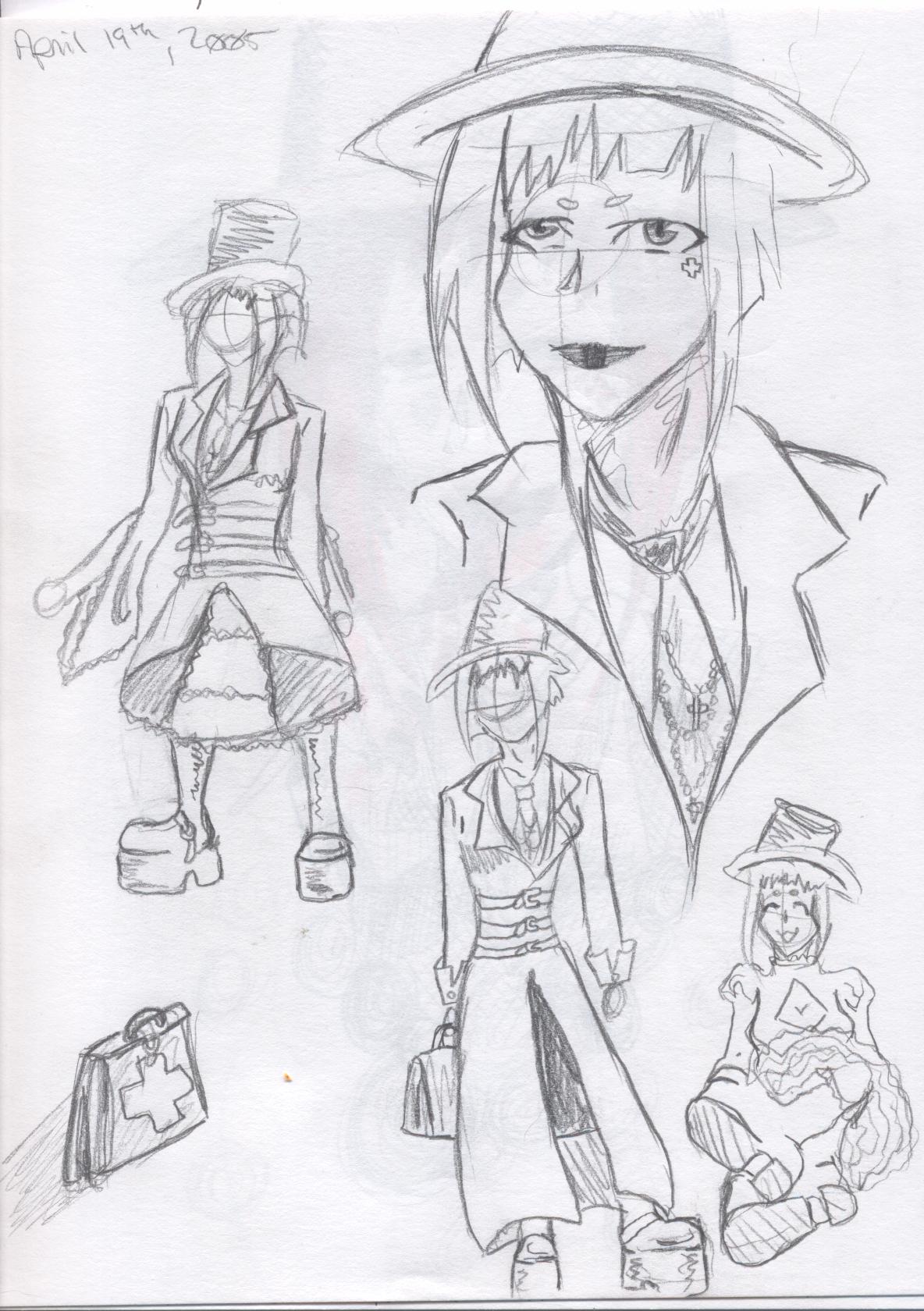 Early sketches of "Jack" by FaustVIII