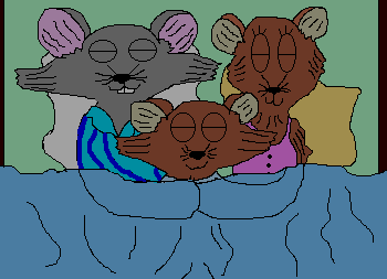 Sleepy time mice by FearlessSwan
