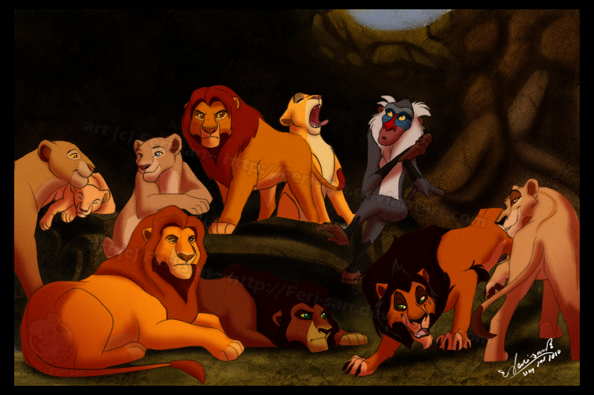 Rafiki in the Lion's Den by Ferichan