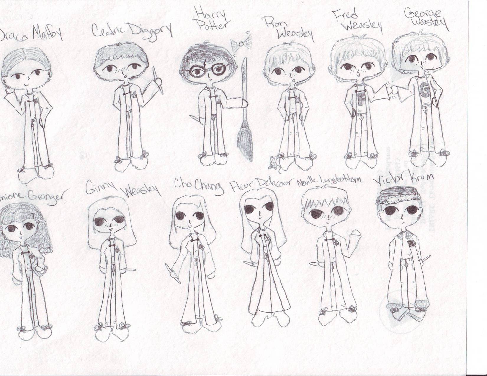 Chibi Harry and Friends by Ferret_Avatar22