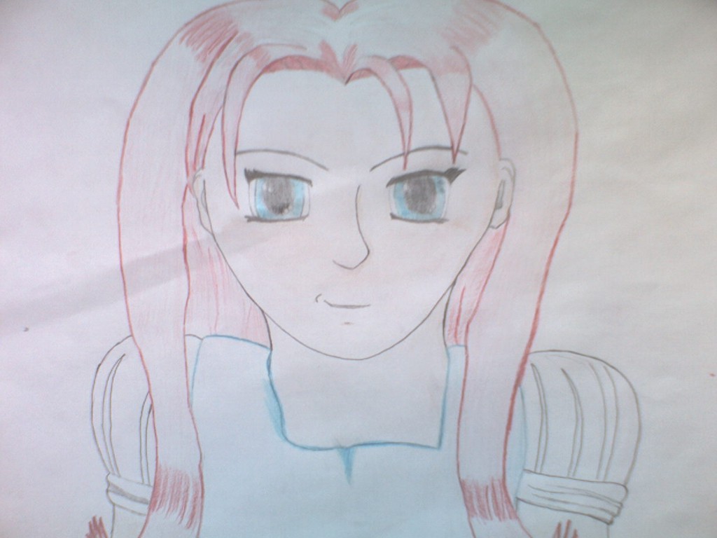 Anime girl original (colour) by FieNd