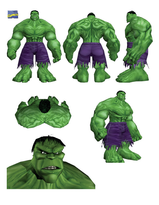 Hulk 3D Model by Fil