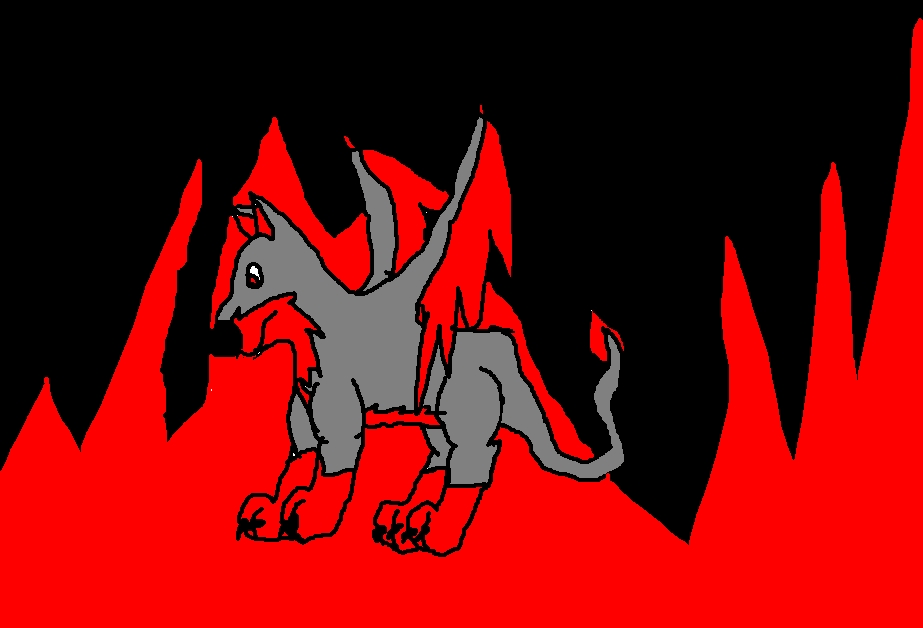 Demon wolf by FinalFantasy1999