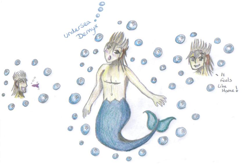Underwater Demyx by Finalkingdomheartsfantasy