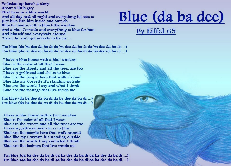 Blue(Da ba dee) by Finalkingdomheartsfantasy