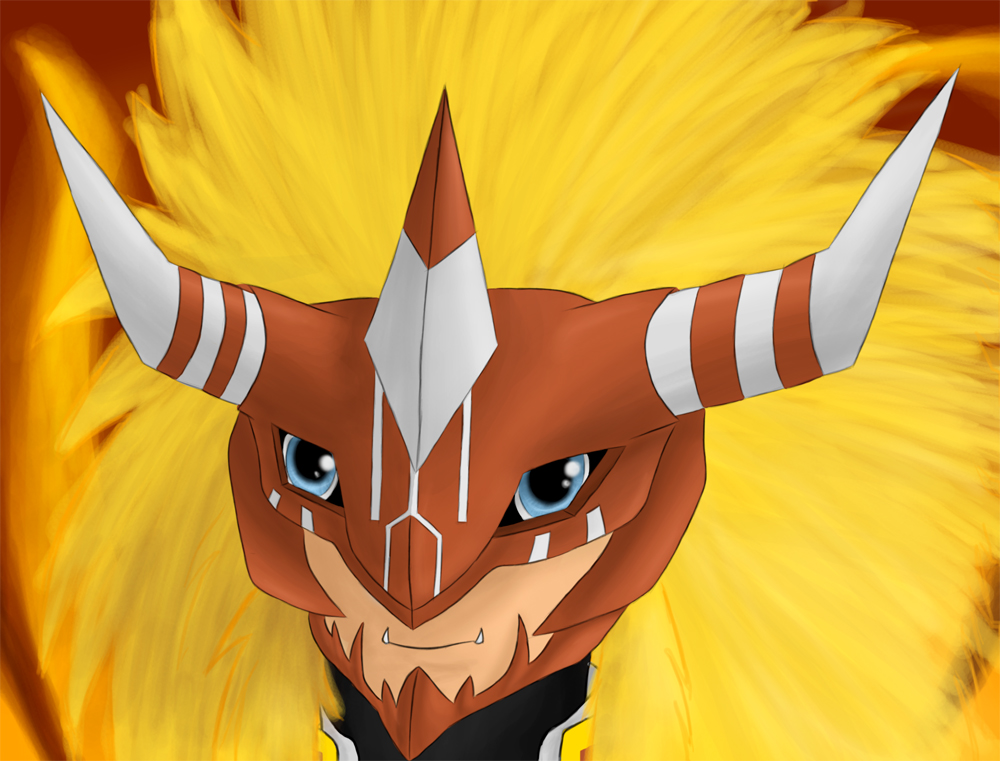 Agunimon - The Warrior of burning flames - PC by FireAnne