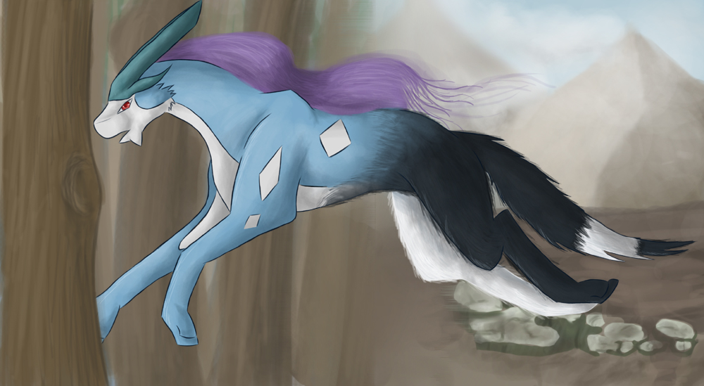 Akela Taka to Suicune - Across the worlds by FireAnne