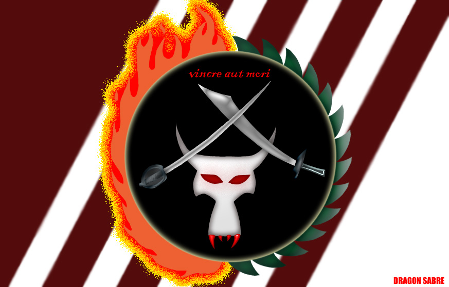Dragon Sabre Pirate Flag by FirePhantom24