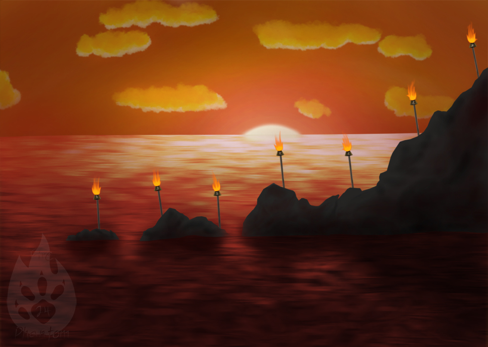 Torch Fire Sunset by FirePhantom24
