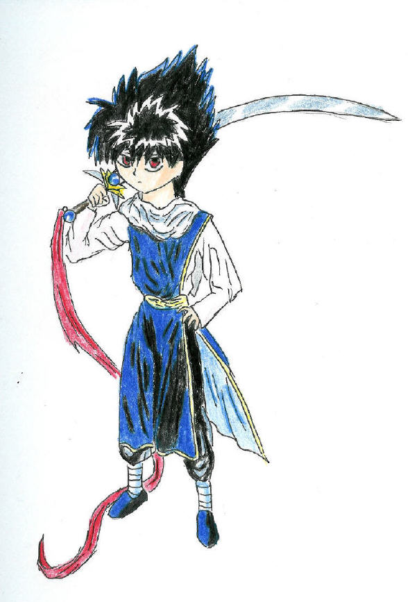 Hiei with Sword by FireWind