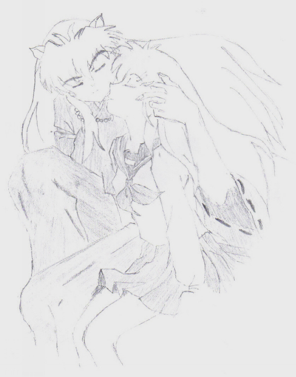InuYasha and Kagome by FirestormM74