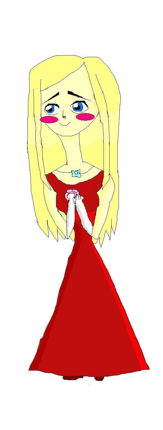 Terra in Prom Dress (computer colored) by Firey