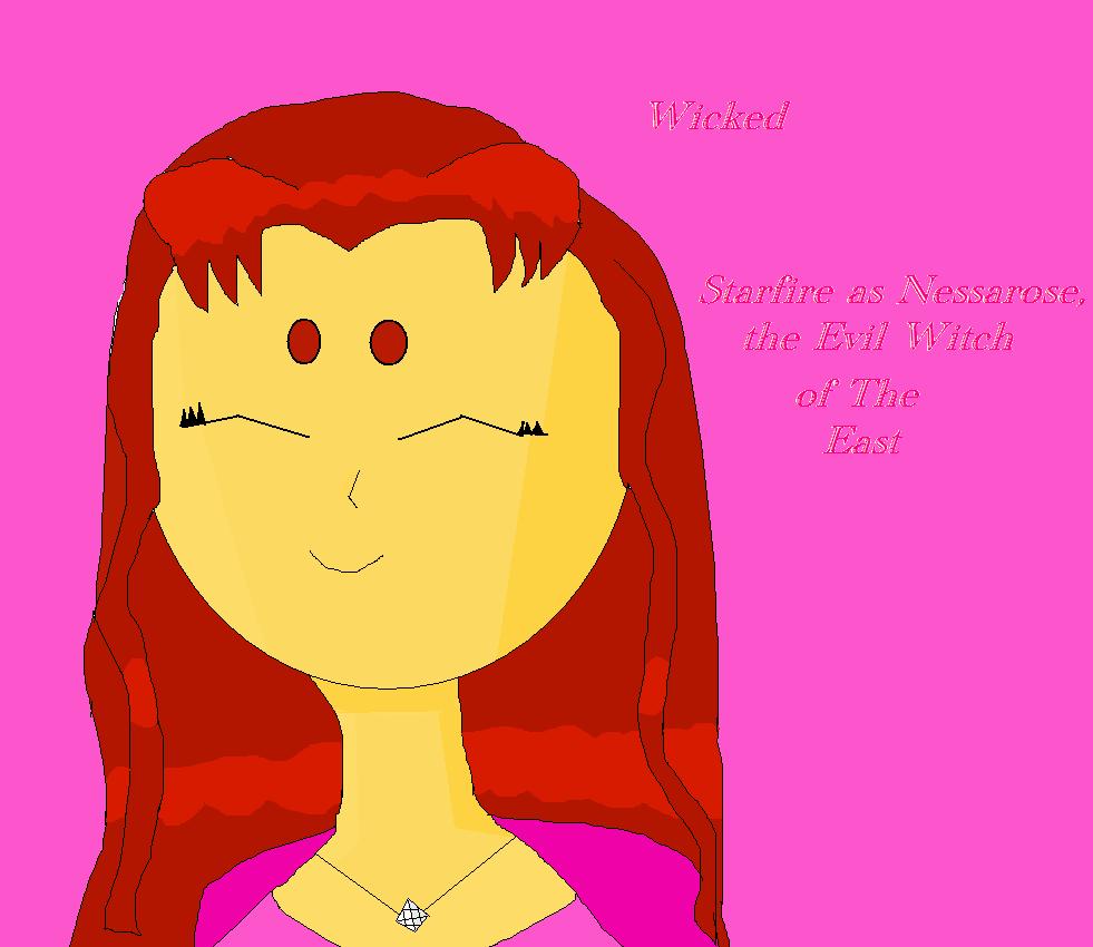 Starfire as Nessarose, the Evil Witch of The East by Firey