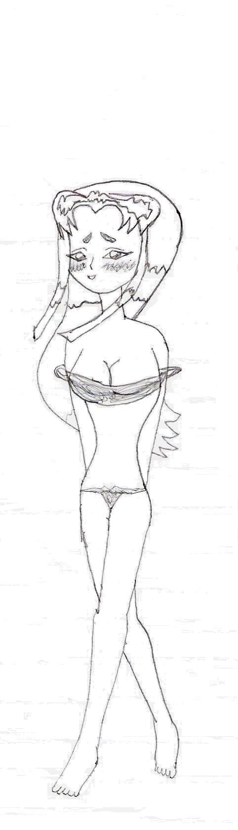 Naked Blackfire(uncolored) by Firey
