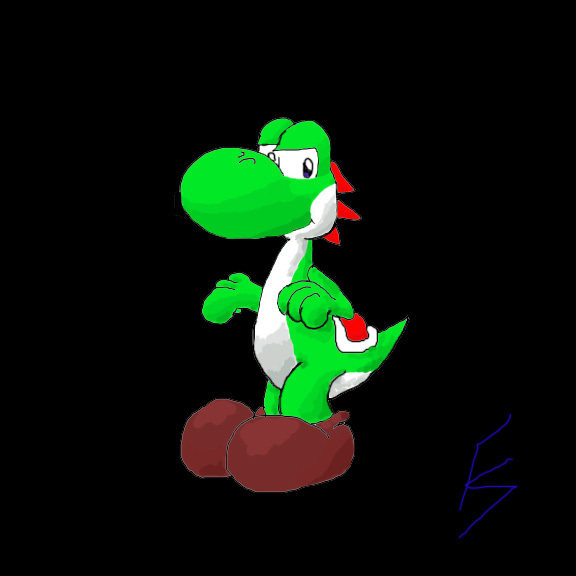 Just a Yoshi by FlameShadow