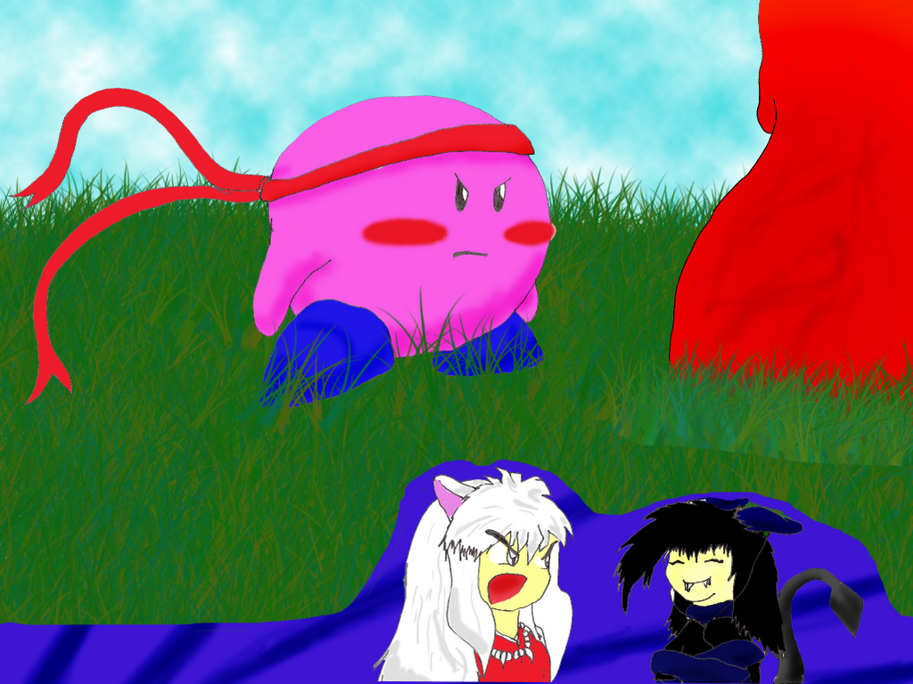 Kirby and [part] of Inuyasha by FlameShadow
