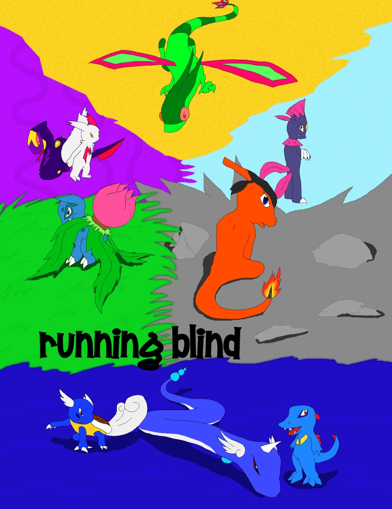 Running Blind Title Page by FlameShadow