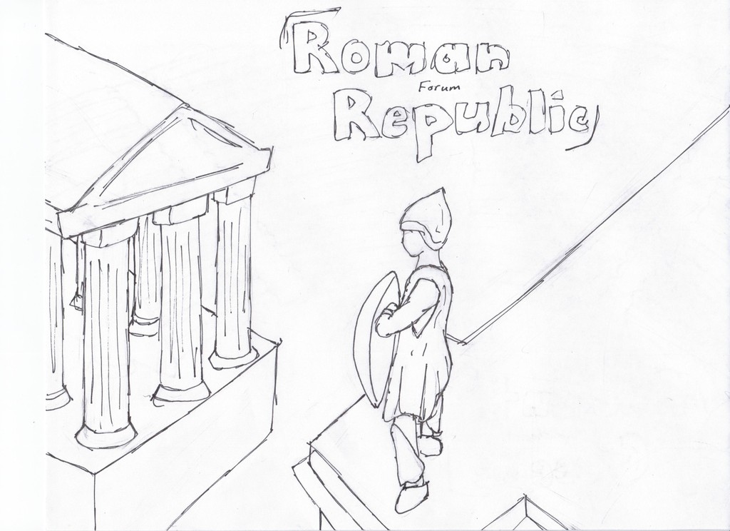 Roman Republic lineart by FlameShadow