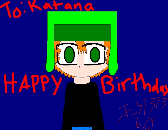 Happy Birthday Katana! by Flame_sniper1313