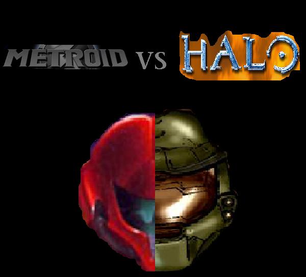Metroid vs Halo Heads by Flaming_Stick_Guy