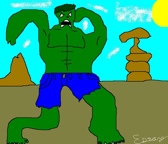 Hulk: First try by Flaming_Stick_Guy