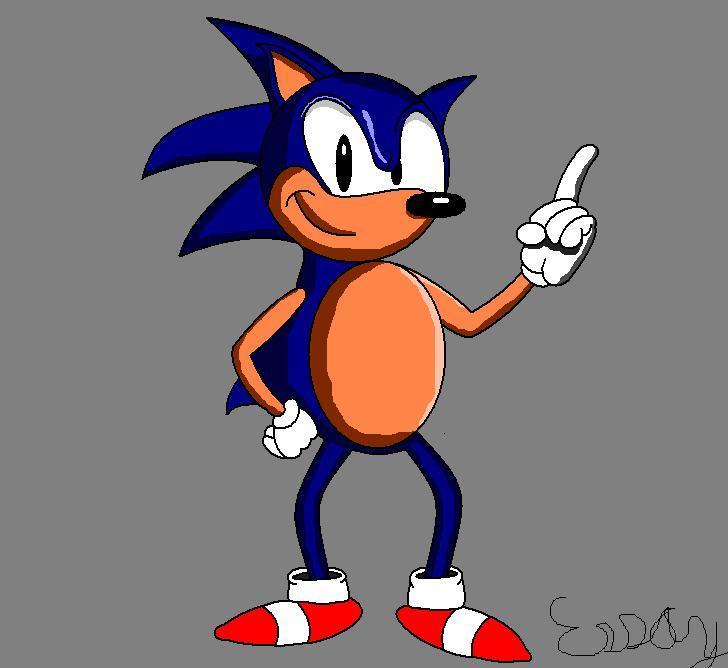 Sonic: my first try by Flaming_Stick_Guy