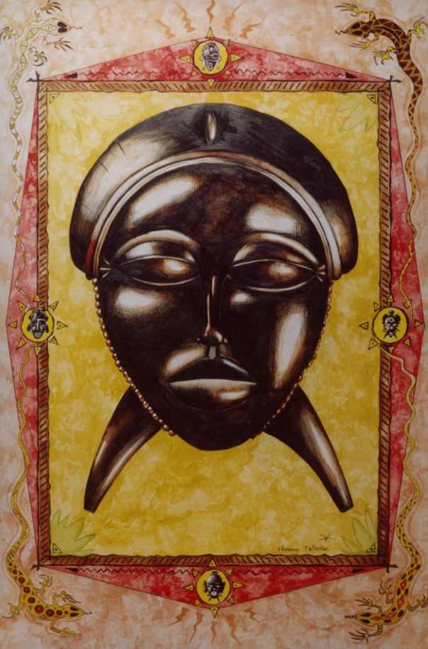 Masque africain by Florence