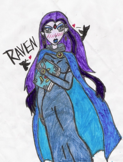Older Raven by FluffiesGirl