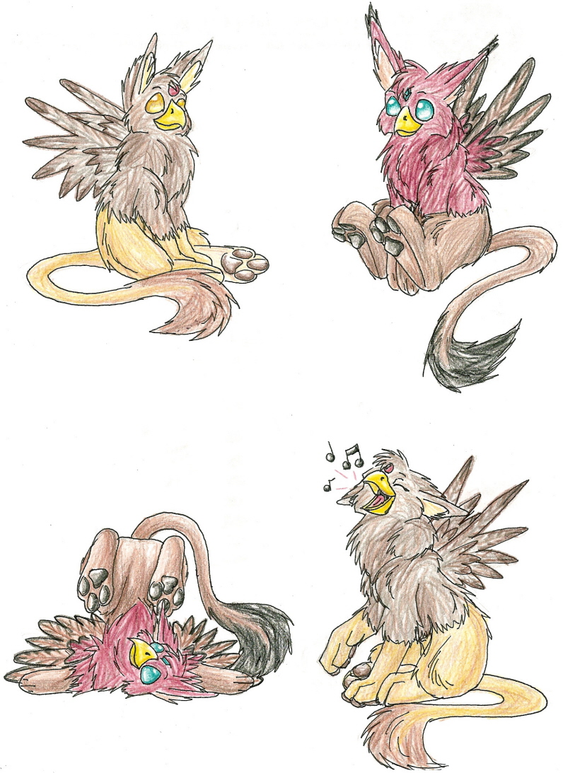fun with gryphons by Fluffy_fan4774