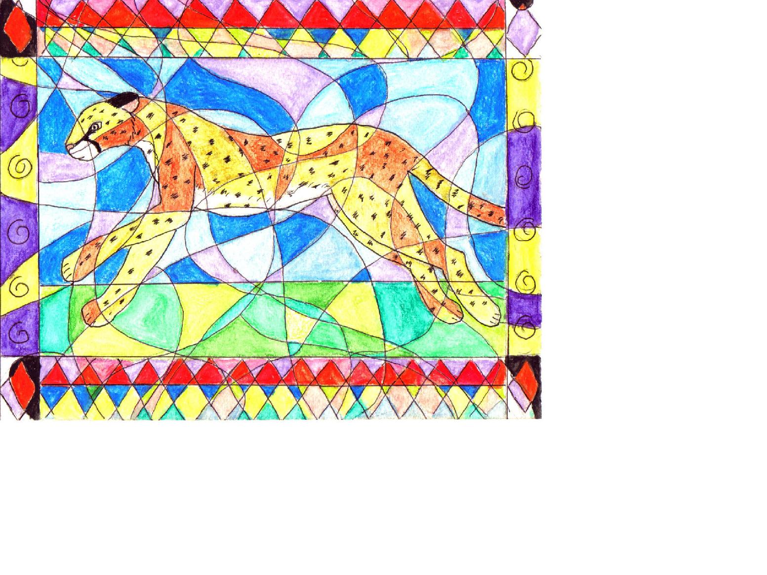 miti-coloured cheetah by Fluffybunny