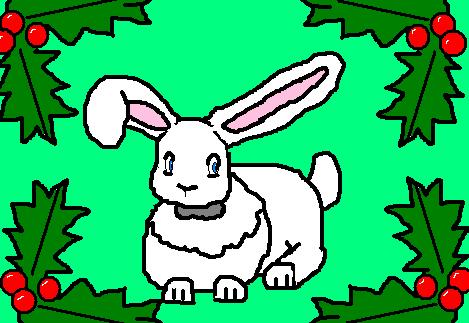 xmas bunny! by Fluffybunny