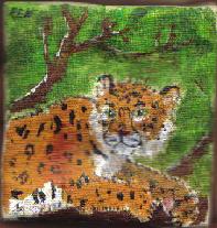 Leopard cub miniture by Fluffybunny