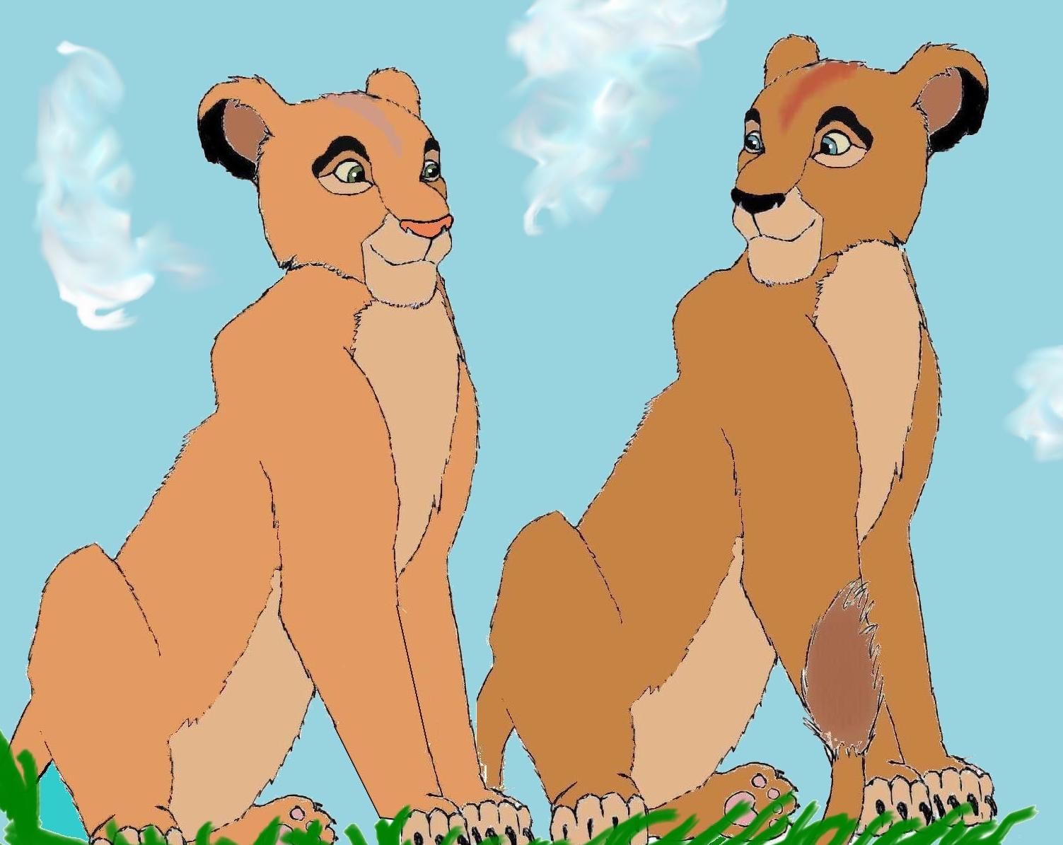 kovu and kiara's cubs? by Fluffybunny