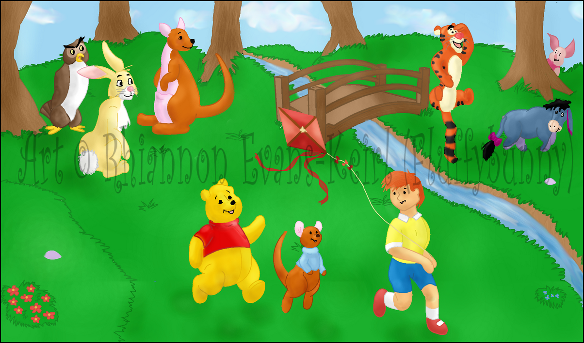 winnie the pooh and gang by Fluffybunny