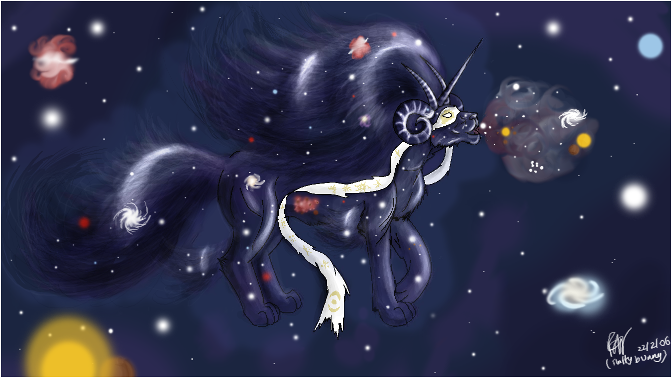 Creator in the stars by Fluffybunny