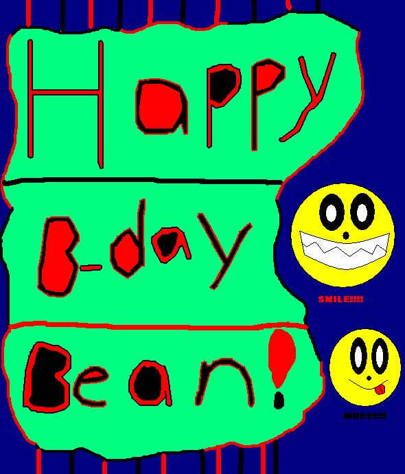 Happy belated B-day Bean! by Flyinmonkey1010