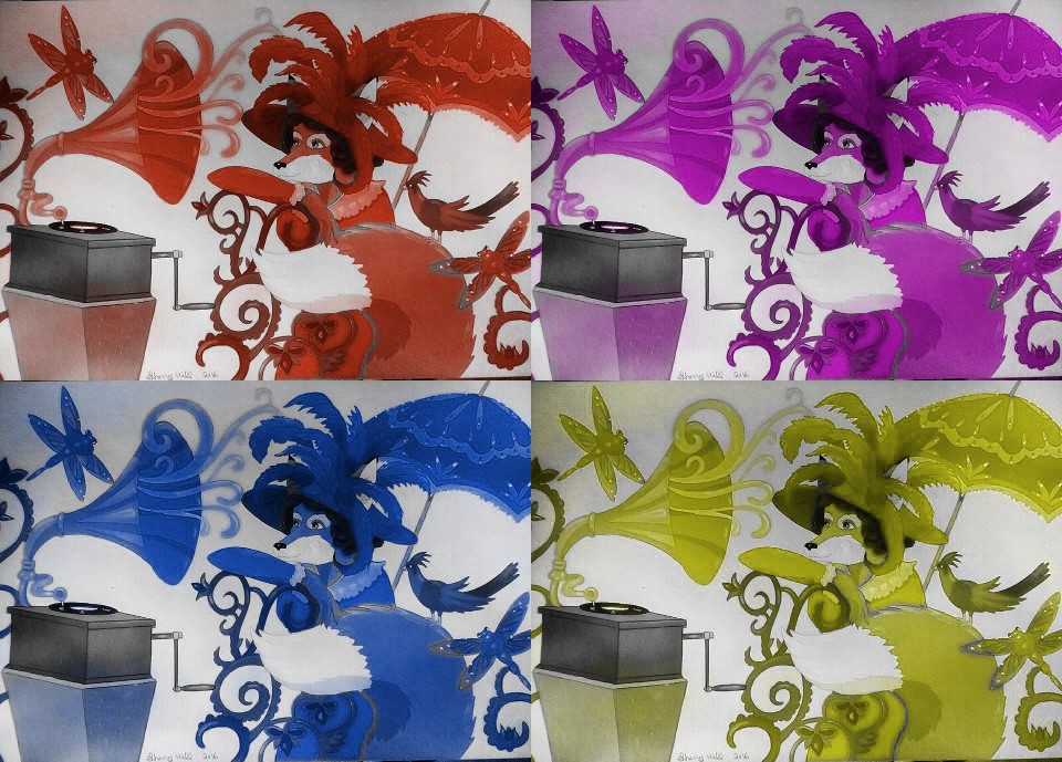 Lady Victrola Pop Art by FoxyFlapper