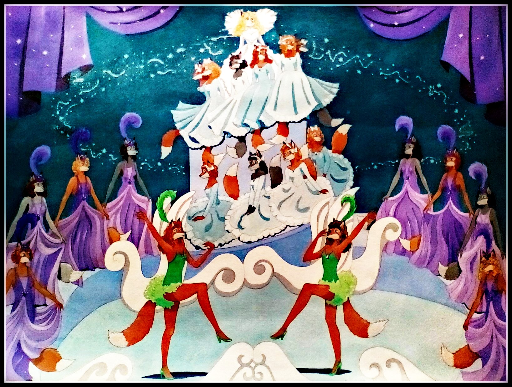 Busby Berkeley Dancers by FoxyFlapper