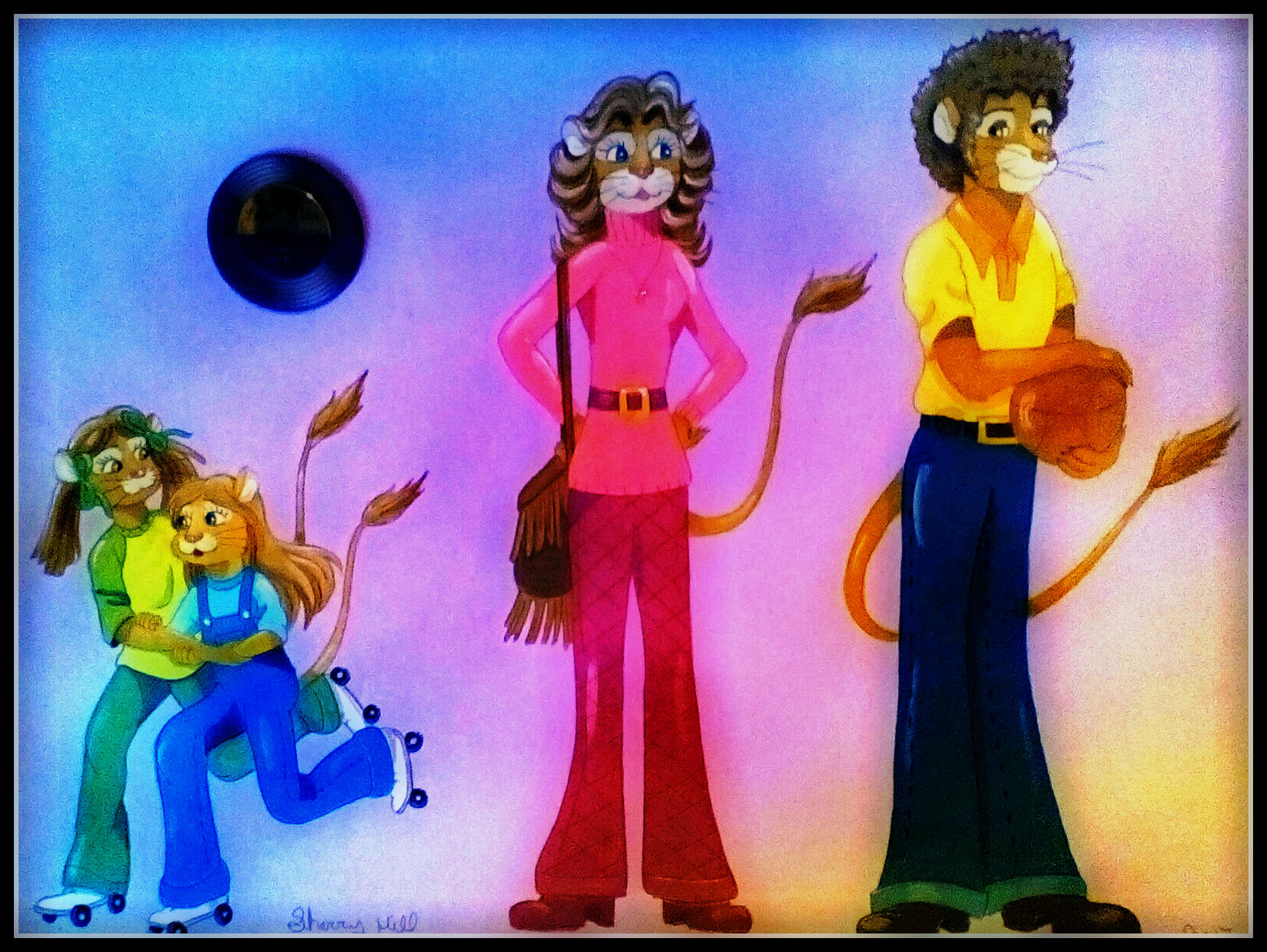 1970's Lion Family by FoxyFlapper