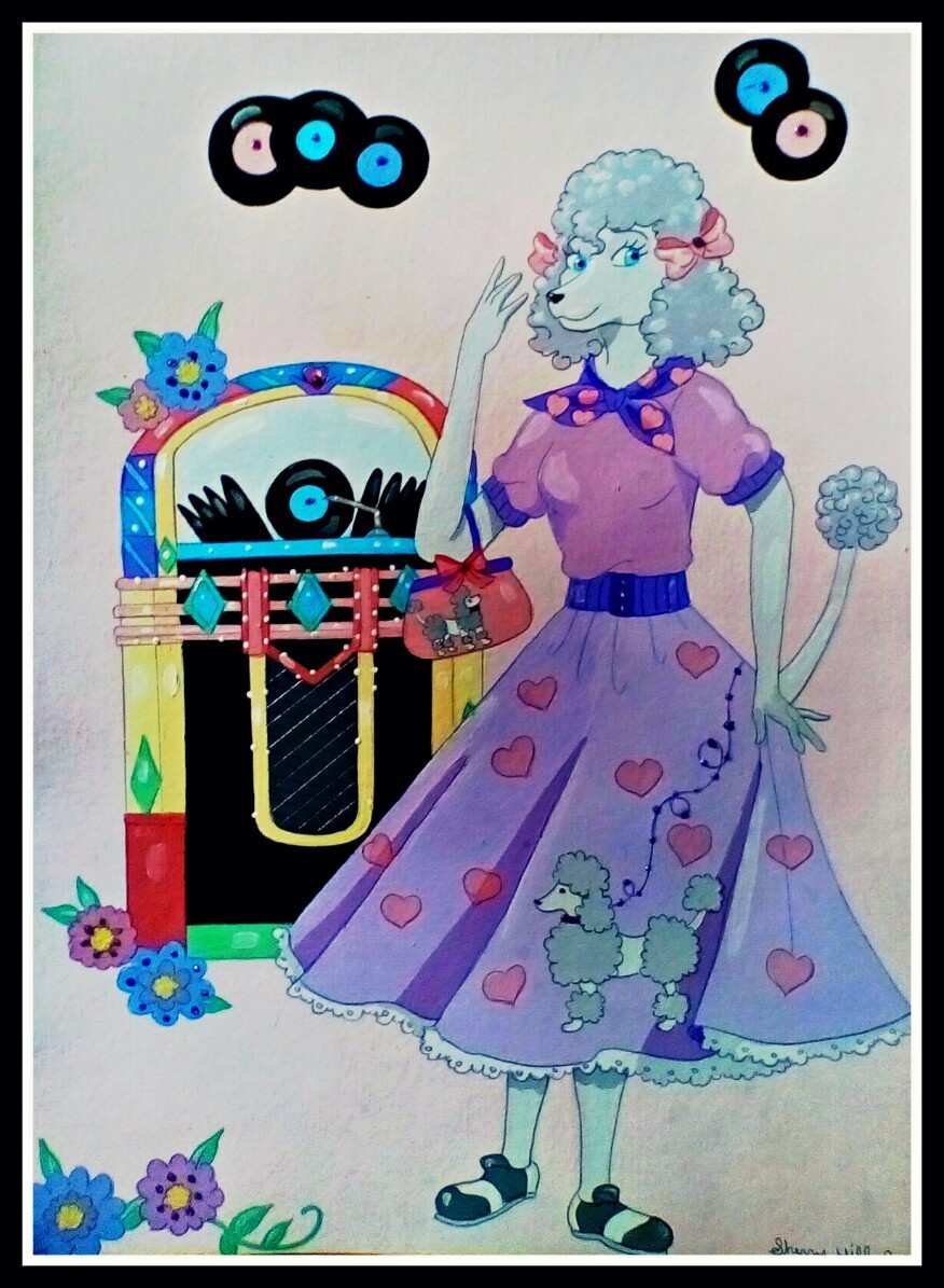 Jukebox Poodle by FoxyFlapper