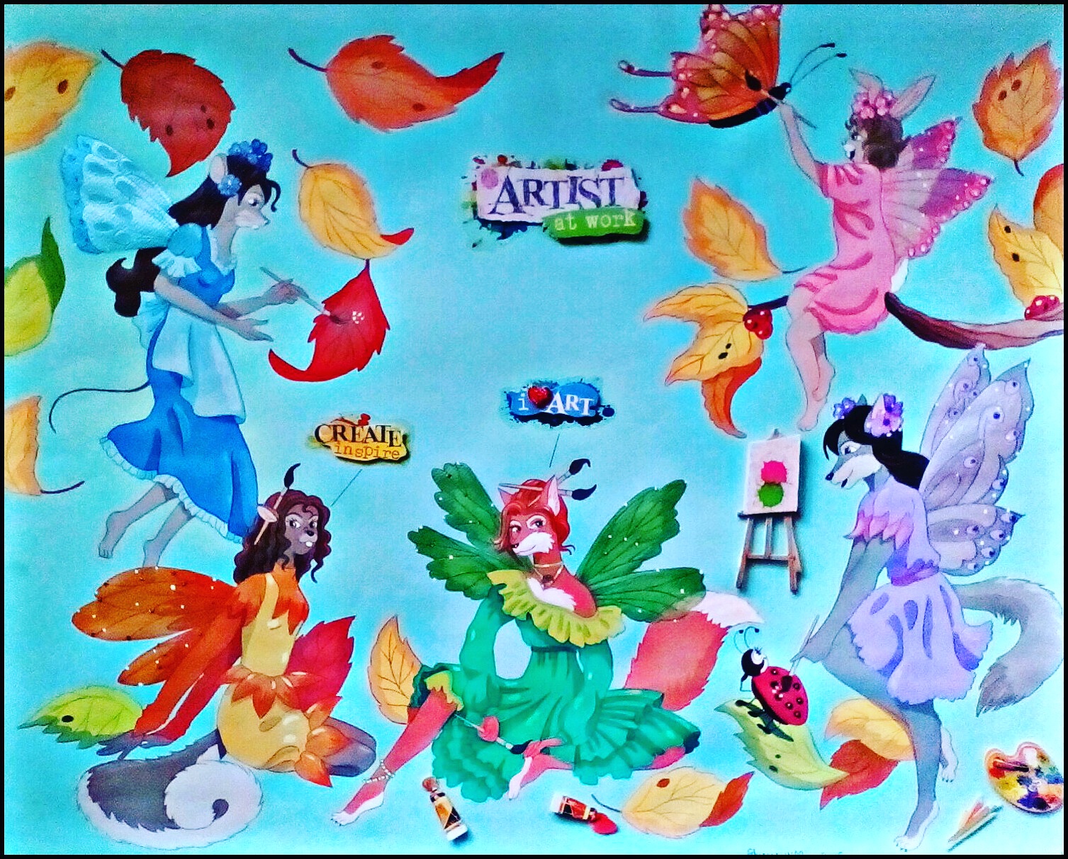 Fall Fairies by FoxyFlapper