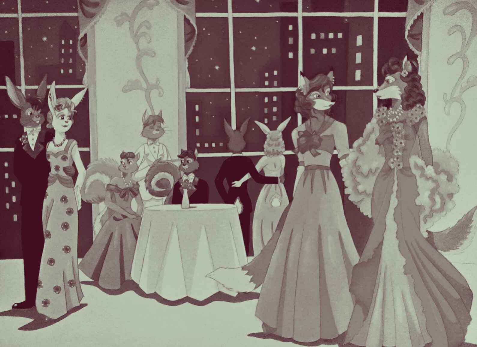 Starlight In New York-vintage color by FoxyFlapper