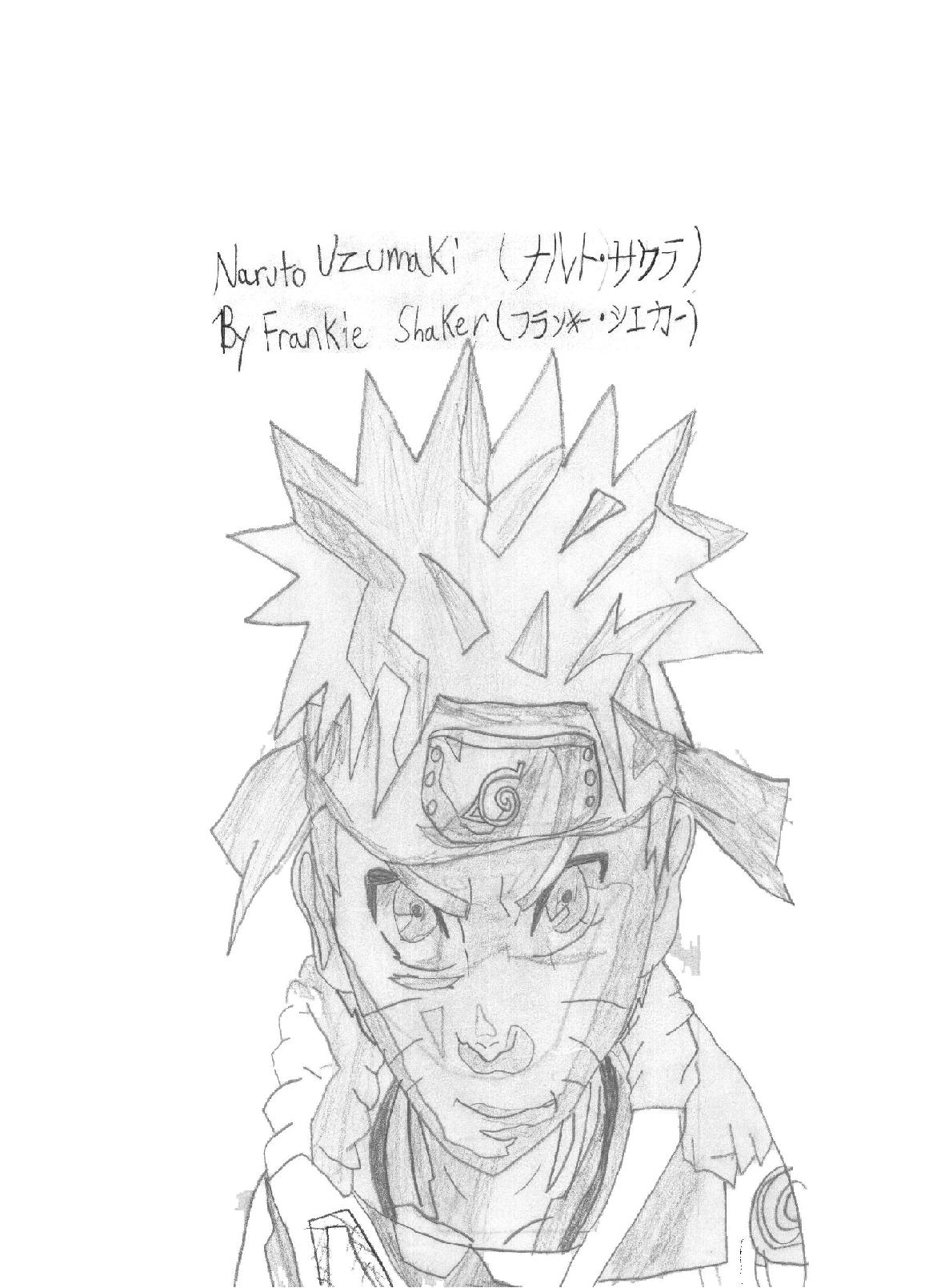A Naruto Drawing by Franktheicealchemist
